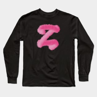 z Pink Animal Initials Long Sleeve T-Shirt